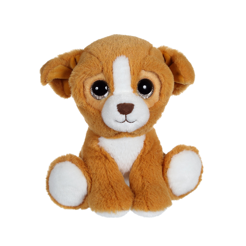  puppy eyes peluche chien marron 22 cm 